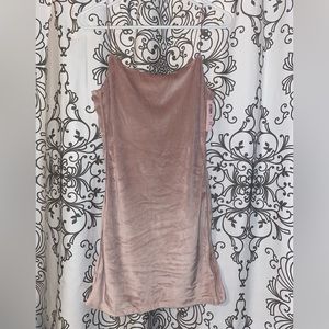Victorias Secret Velvet Blush mini dress